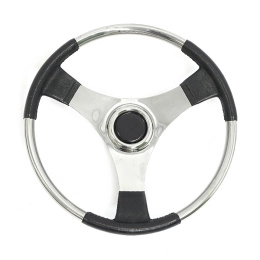 Колесо рулевое Ultraflex 350мм серебристое немагнитная сталь (V.22)